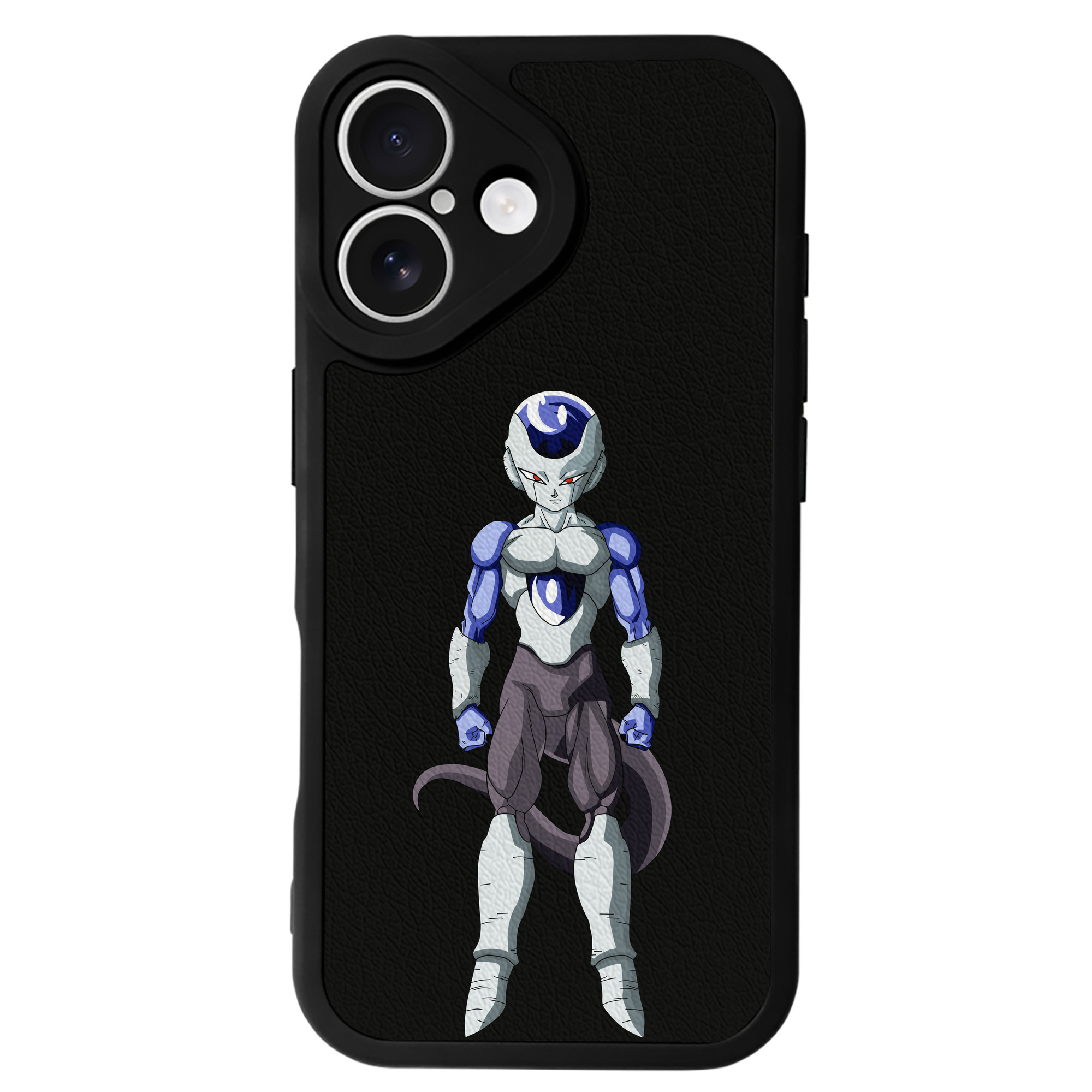 （画像用） ドラゴンボール フリーザ DRAGON BALL Frieza 【iPhone 16シリーズ対応】シリコンスマホケース（レザー調） 材質：シリコン